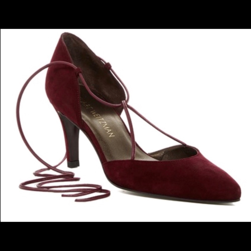 Stuart Weizman Beagirl d’Orsay lace up pump